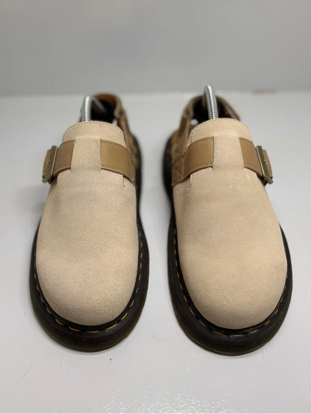 Dr. Martens Jorge II Slingback Mule Suede Beige Tan Men’s 11 EU45 Comfort Clog - Picture 6 of 14